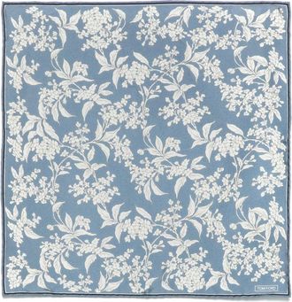 Tom Ford Fazzoletto a fiori - Blu