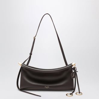 Alaia Le Click East West small bag in brown calfskin leather