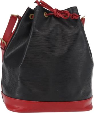 Louis Vuitton Bicolor Noe Epi Leather Black Leather Handbag (Pre-Owned)