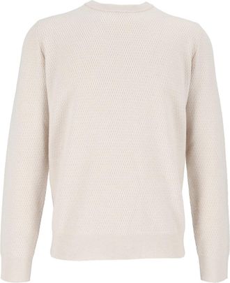 PESERICO Textured Classic Crew Neck Knit Sweater