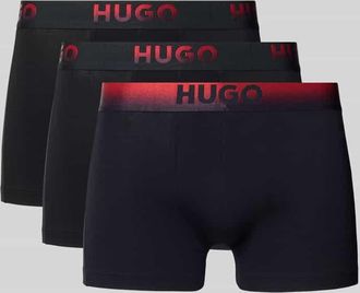 HUGO BOSS Slim Fit Trunks aus Baumwoll-Mix im 3er-Pack in Black, Größe XXL
