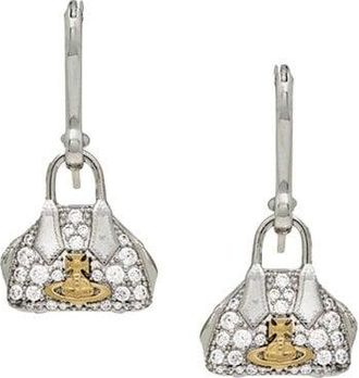 Vivienne Westwood YASMINE EARRINGS Size: OS, colour: SILVER