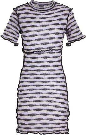 8 by YOOX MOHAIR BLEND KNIT SHORT SLEEVE DRESS