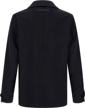 Ermenegildo Zegna Mens Blue Wool Blouse