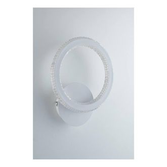 Netlighting Bryant Integrated LED Circular Crystal Wall Lamp 4000K in White