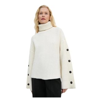 Won Hundred Truien & Vesten, Dames, Beige, S, Wol, Coltrui