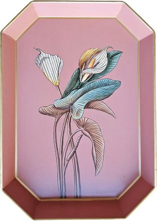 Les-Ottomans Bandeja de hierro pintada a mano - cala