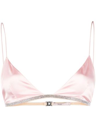 NU&Eacute; Top a reggiseno con strass - Rosa