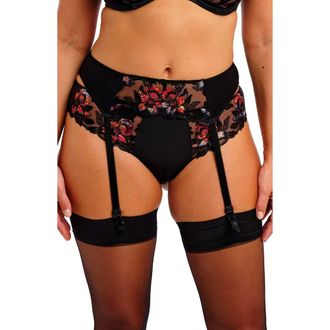 Fantasie Magdalena Garter Belt in Noir at Nordstrom, Size X-Large