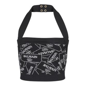 Balmain Mujer, Camisetas, Negro, Talla: M