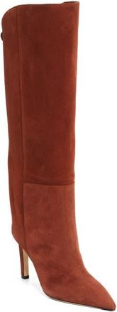 Jimmy Choo London Alizze Pointed Toe Knee High Boot in Cognac at Nordstrom, Size 10.5Us