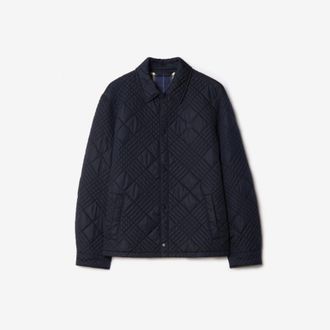 Burberry Micro Check-stitch Ramsey Jacket, Size Large