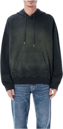 Golden Goose Heren, Sweatshirts & Hoodies, Zwart, Maat: M Katoen