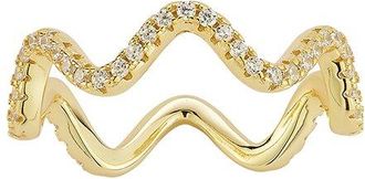Glaze Jewelry 14K Plated Cz Ring
