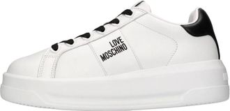 Love Moschino Dames, Schoenen, Wit, Maat: 39 EU Leer