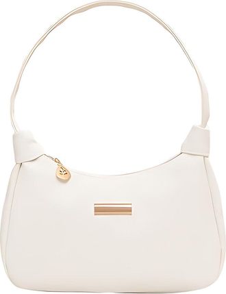 Generic Womens PU Shoulder Bag, Vintage Handbag, Smooth Zipper Closure, Elegant and Durable Design, Applies to Work, Shopping and Daily Use (White,24 * 6 * 17