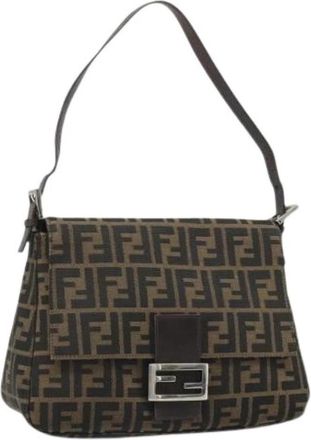 Fendi Pre-owned Canvas fendi-bags - Dames - Vintage Schoudertas - Bruin - ONE Size - Vintage