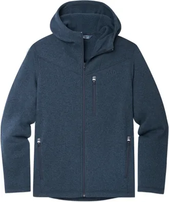 Stio | Mens Wilcox Fleece Hoodie, Size Extra Large in Mountain Shadow Heather | Wool