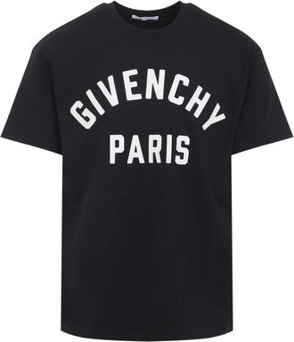 Givenchy Paris Embroidery Cotton T-Shirt Clothing