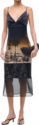 Staud Nalu Midi Dress In California Nights