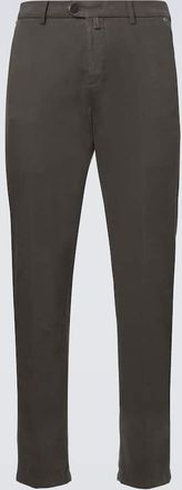 Kiton Cotton and cashmere slim chinos