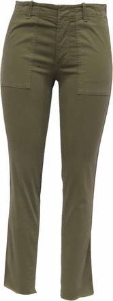 Nili Lotan Nili Lotan Jenna Pants in Green Cotton
