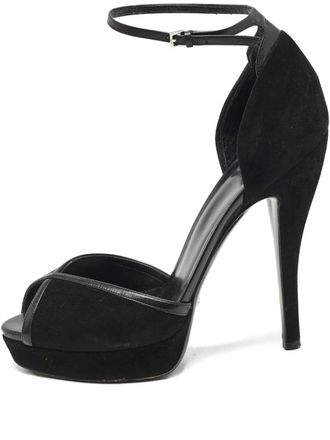 Gucci suede leather sandals - Black