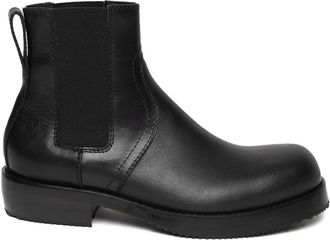 Dries Van Noten Leren Chelsea laarzen - Zwart