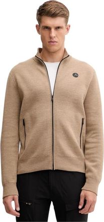 Fusalp Mayeul Vest - Heren - Sportshirts - Beige - S - Wol - Fitness