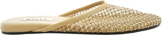 Bally Crystal Fishnet Embellished Slipper, Brand Size 40 ( US Size 9.5 )