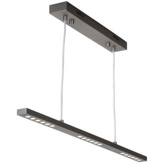 Netlighting Minimum Straight Bar Pendant Ceiling Light Satin Nickel in Grey