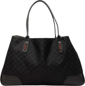 Gucci Pre-owned Princy Tote Bag - Dames - Vintage Shopper - Zwart - ONE Size - Leer - Vintage