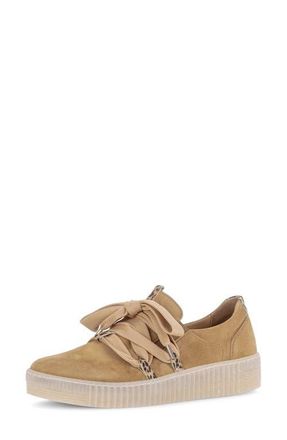 Gabor Lace-Up Sneaker in Sattel at Nordstrom, Size 6Us