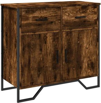 vidaXL Vidaxl - Aparador madera de ingeniería roble ahumado 79,5x35,5x74,5 cm