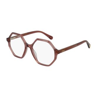 Chlo&eacute; Geometrische Bril - unisex - Accessoires - Bruin - Maat: 49 MM