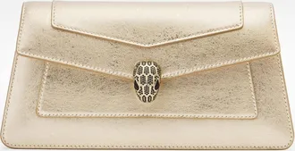 Bulgari Clutch Serpenti Forever in pelle metallizzata