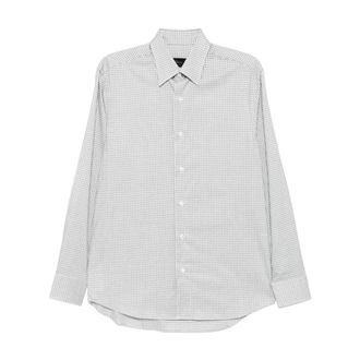 Brioni Overhemden, Heren, Groen, M, Katoen, Checked Shirt