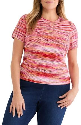 Nic+Zoe Space Dye Sweater in Red Multi at Nordstrom, Size 1 X