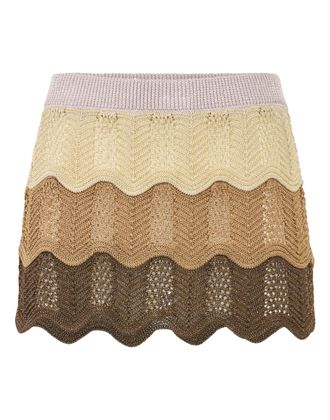 Philipp Plein Mini Skirt Color Wave