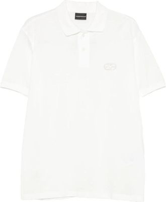 Emporio Armani T-shirts en Poloshirts WIT - Heren - Polos - Wit - 2XL - Tops