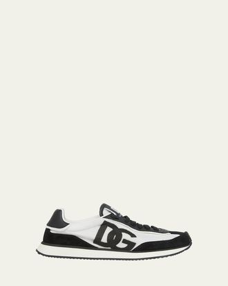 Dolce & Gabbana Mixed-Material DG Cushion Sneakers