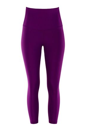 Winshape Leggings WINSHAPE 7/8-Tights HWL317C, Damen, Gr. XXL, Normalgr&ouml;ssen, lila (schwarz plum), 85% Polyester, 15% Elasthan, Hosen Leggings, mit V-Shape App