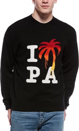 Palm Angels Wool & Cashmere-Blend Crewneck Sweater