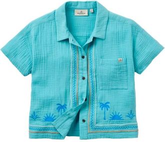 Passenger Waveney S/S Shirt Bluse f&uuml;r Damen | t&uuml;rkis
