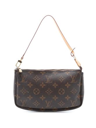 Louis Vuitton 1999 Monogram Pochette Accessoires schoudertas - Bruin