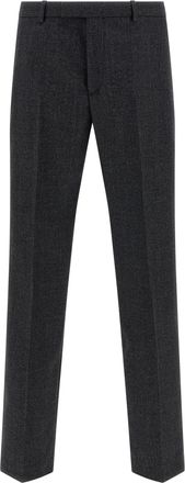 Gucci Mouliné Pantaloni Grigio-Uomo