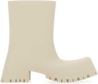 Balenciaga Trooper boots - women - Rubber/Rubber/Fabric - 36 - Neutrals