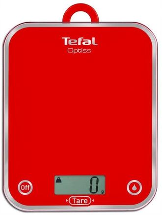 OEM Balanza Electr&oacute;nica De Alimentos Tefal Optiss Roja