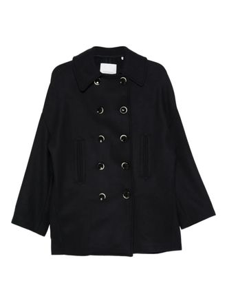 Nine In The Morning double-breasted buttoned coat - women - Polyamide/Wool - S - Blue