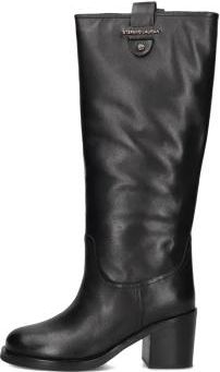 Stefano Lauran Chique hoge laarzen voor herfst/winter - Dames - Laarzen met Hak - Zwart - 40 EU - Wol - Schoenen